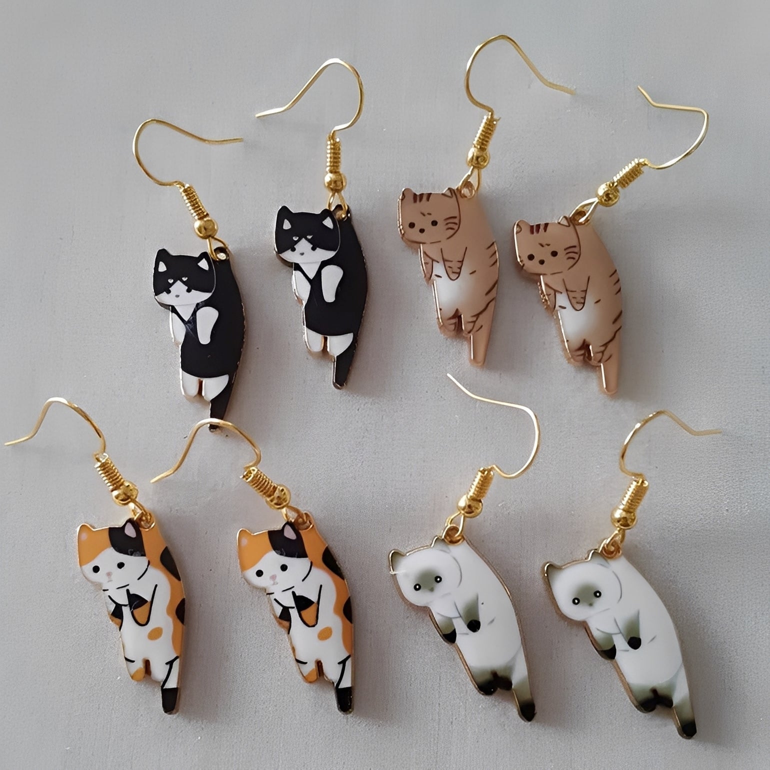 Kate – Pendientes colgantes de gato