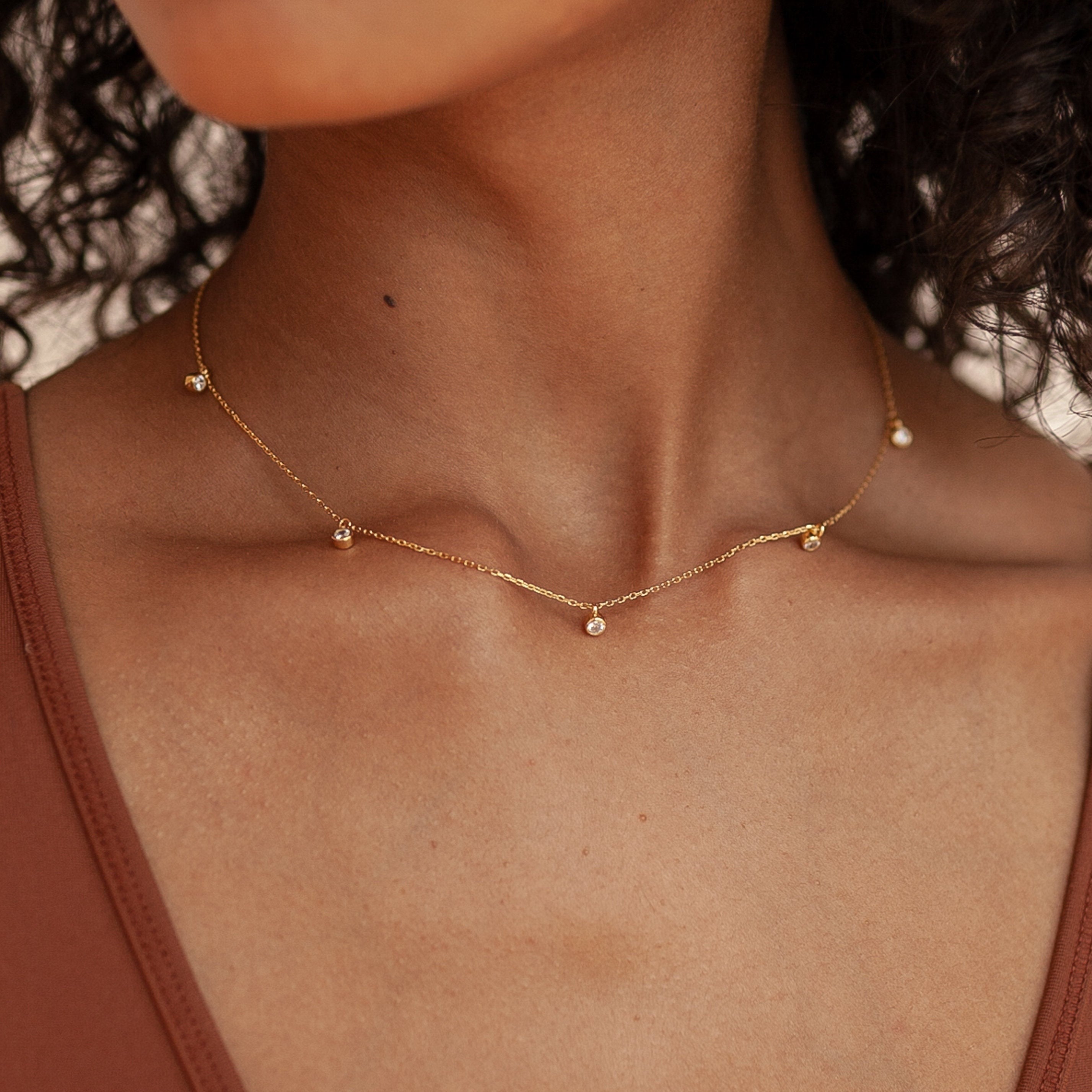 Tilly – collar con estación de diamante