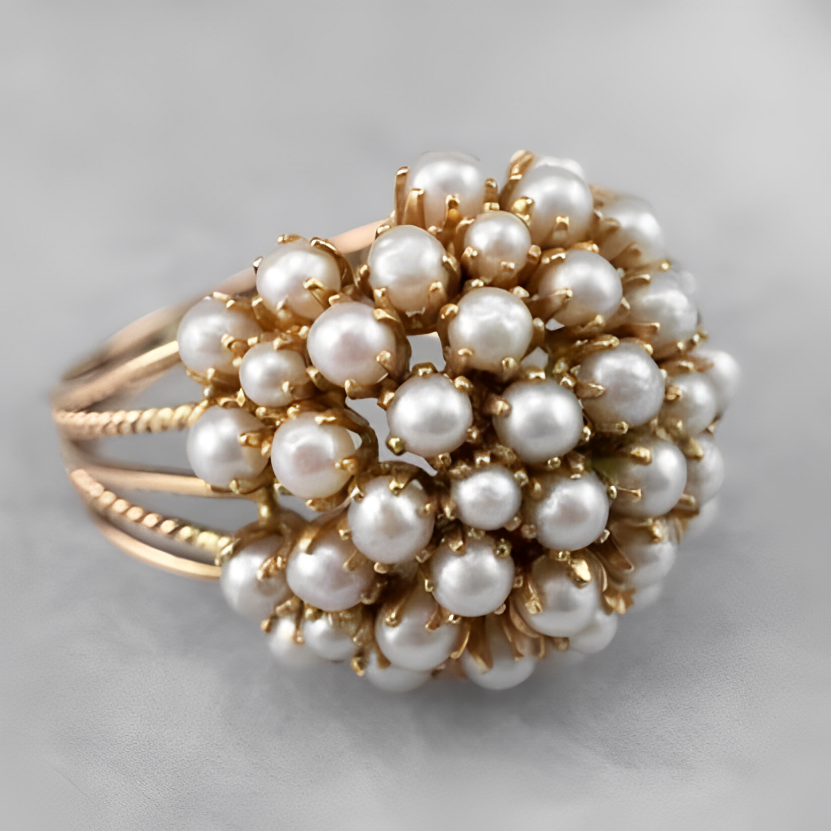 Sharnie – Anillo con perlas engastadas