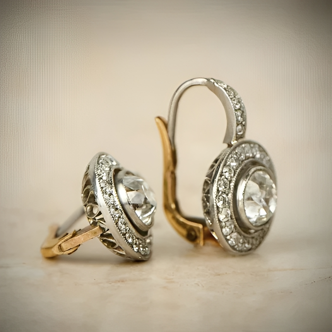 Adele – Pendientes vintage de plata y circonio