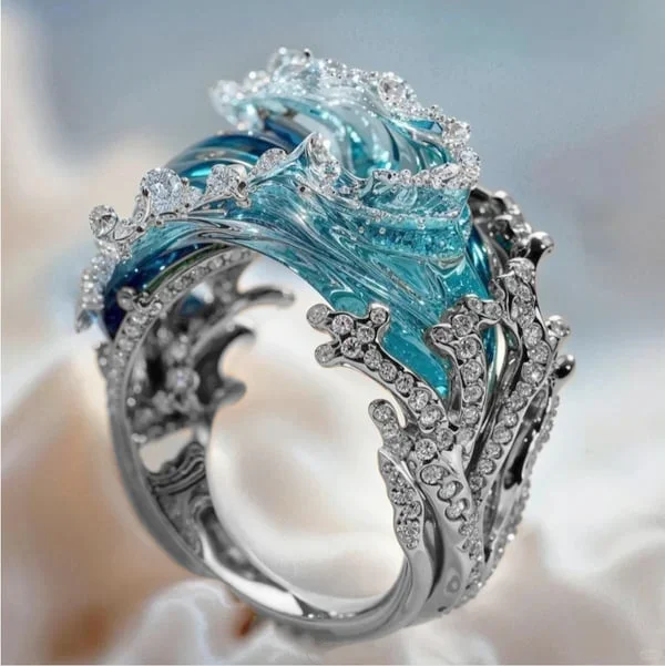 Mireya – Anillo con el susurro eterno del mar