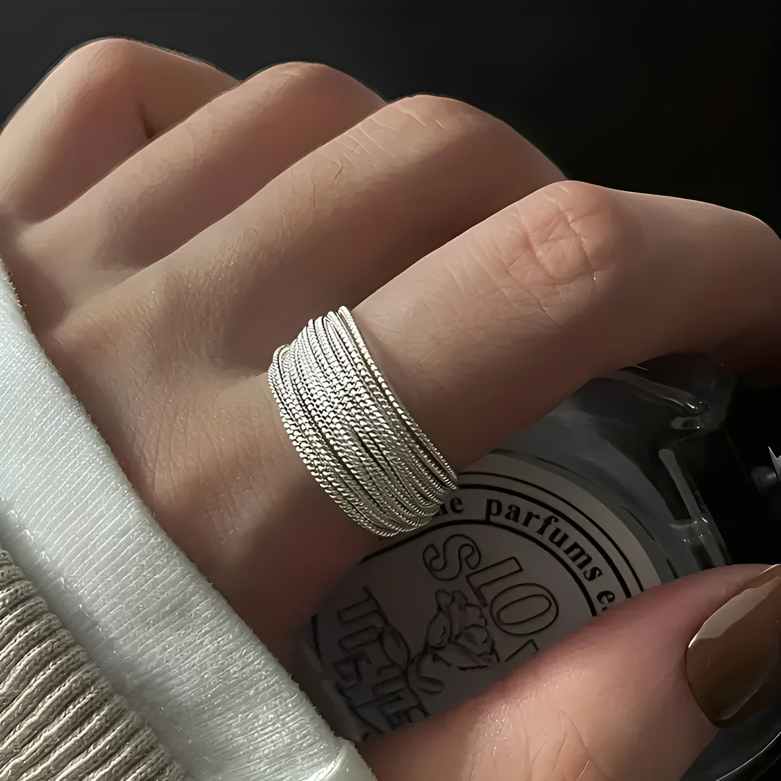 Miley – Anillo de plata superpuesto