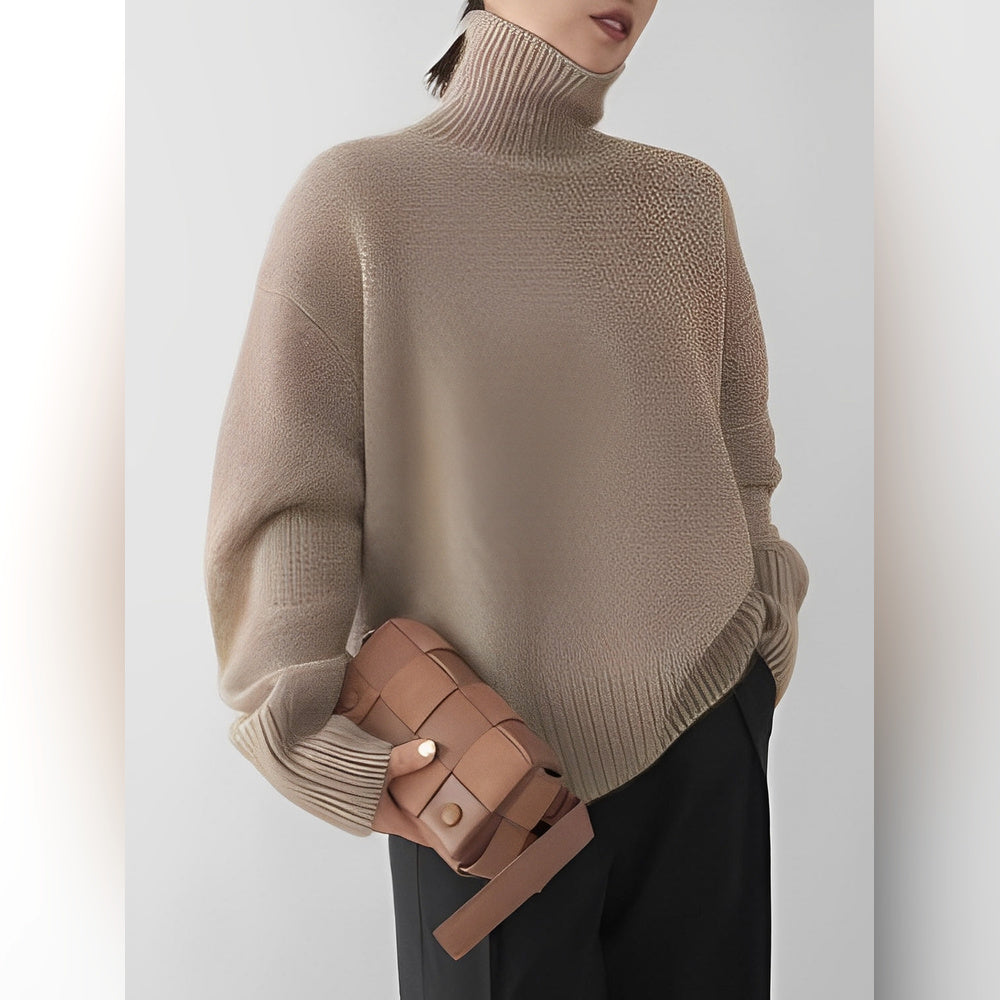 Yvette – Pullover con cuello alto para mujeres