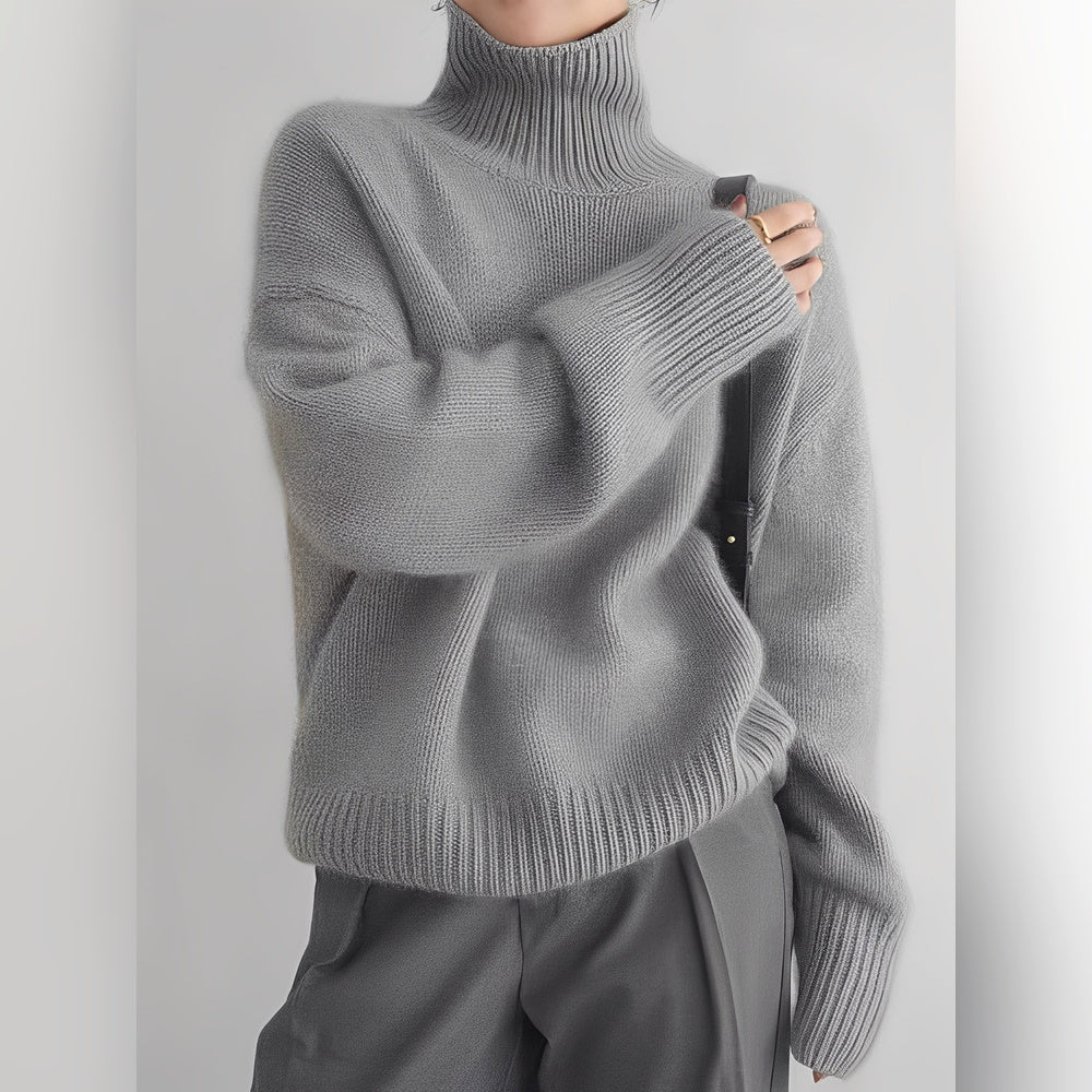 Yvette – Pullover con cuello alto para mujeres