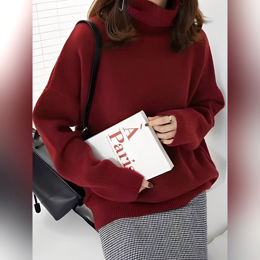 Yvette – Pullover con cuello alto para mujeres
