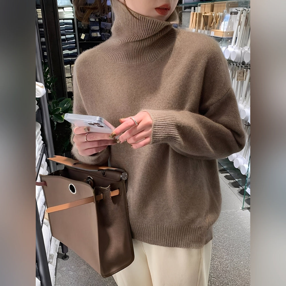 Yvette – Pullover con cuello alto para mujeres