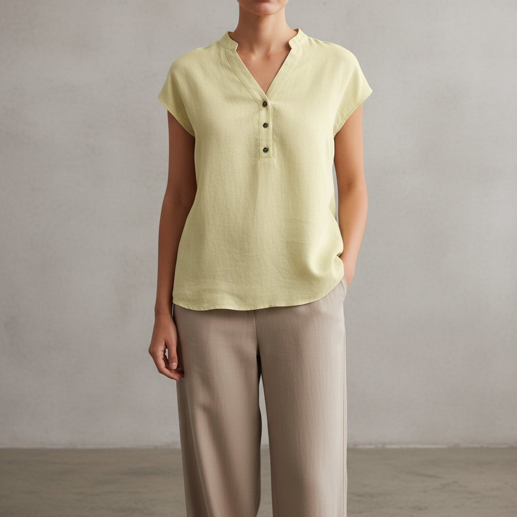 Natasha - Blusa Casual y Confortable de Manga Corta