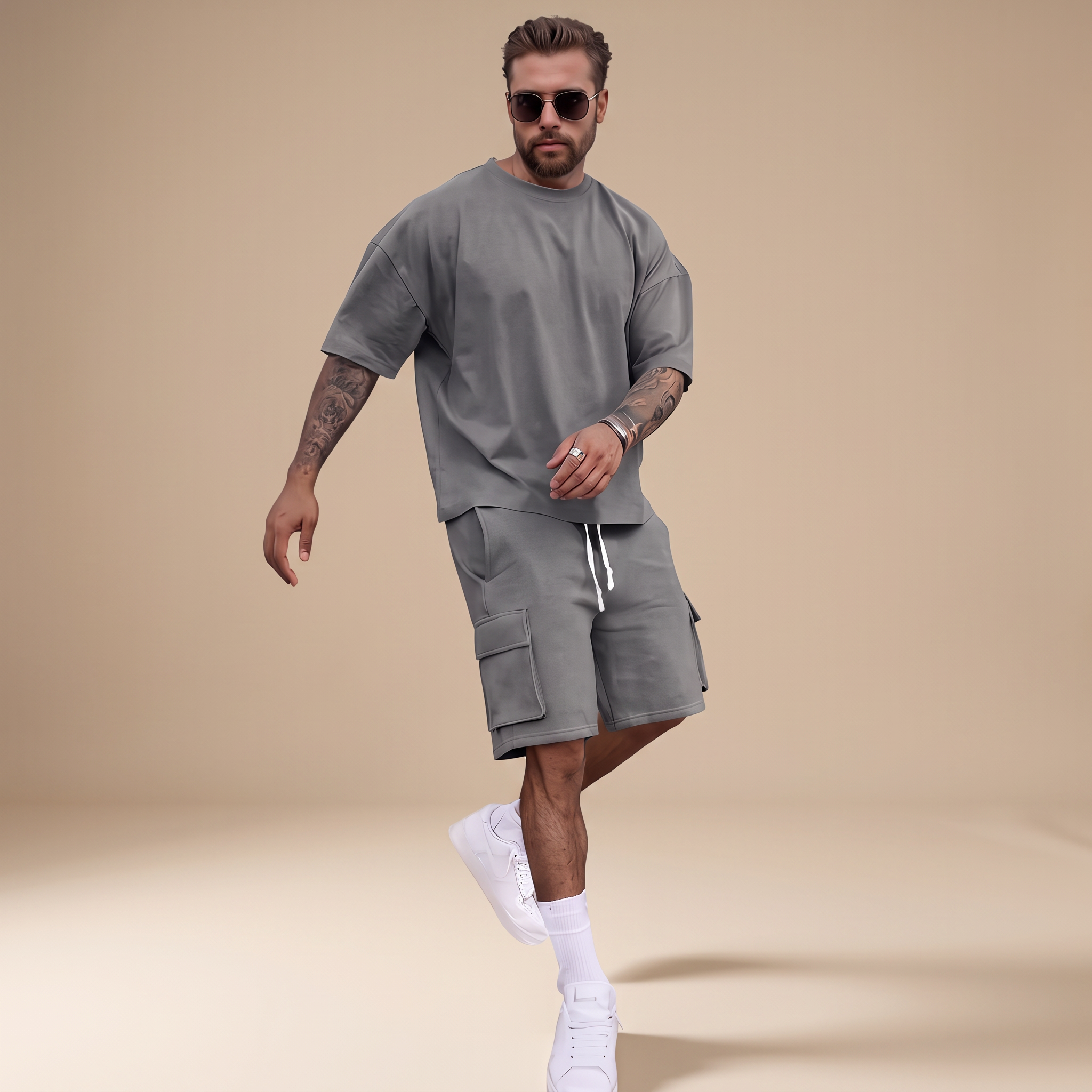 Robbins - Conjunto Transpirable Casual de 2 Piezas