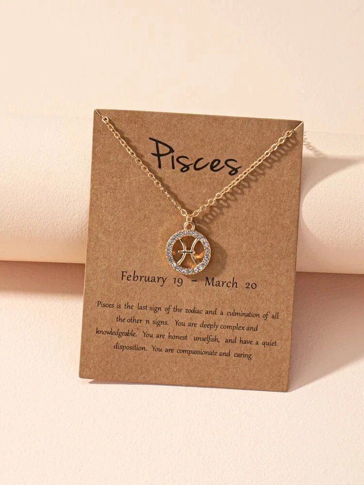 Collar de signo zodiacal - Collar de signo zodiacal Astrology Girl