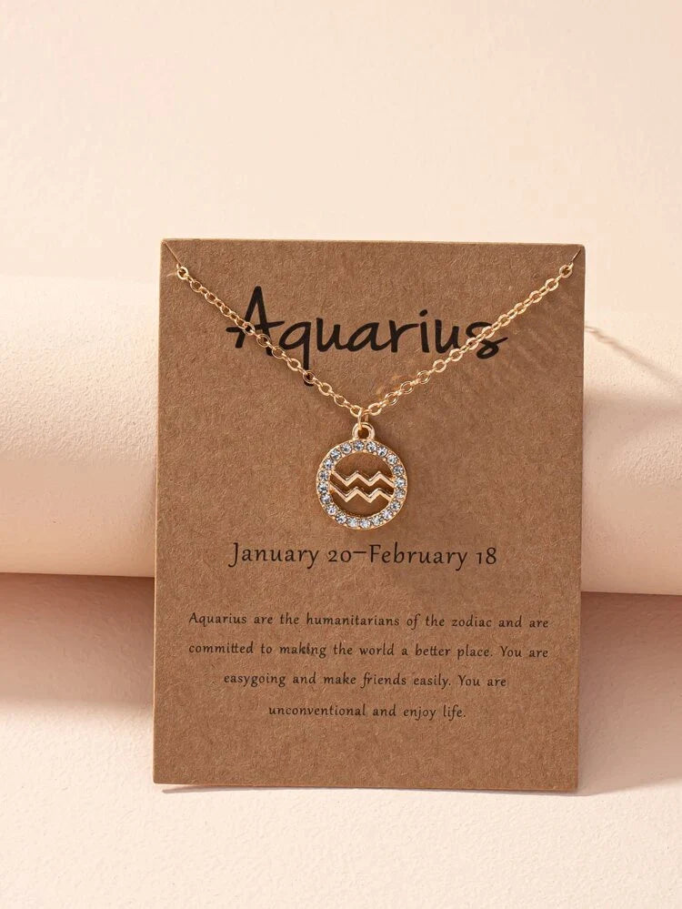 Collar de signo zodiacal - Collar de signo zodiacal Astrology Girl