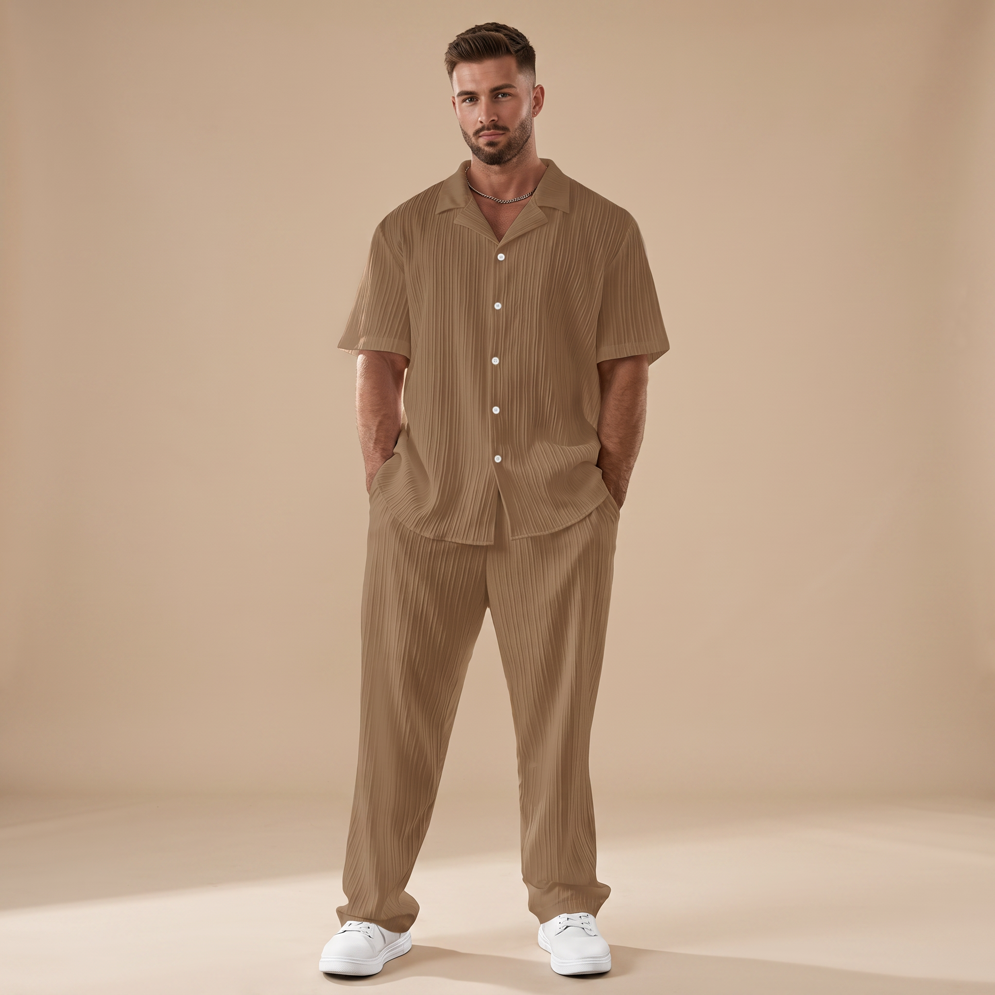 Scott - Conjunto Relajado a Rayas