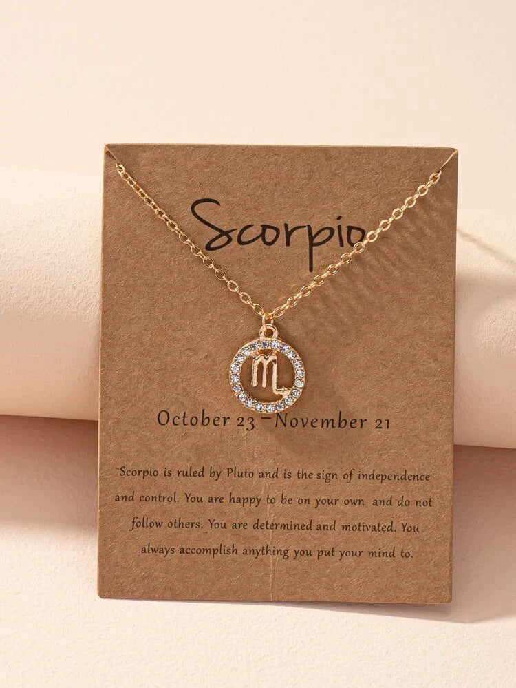 Collar de signo zodiacal - Collar de signo zodiacal Astrology Girl