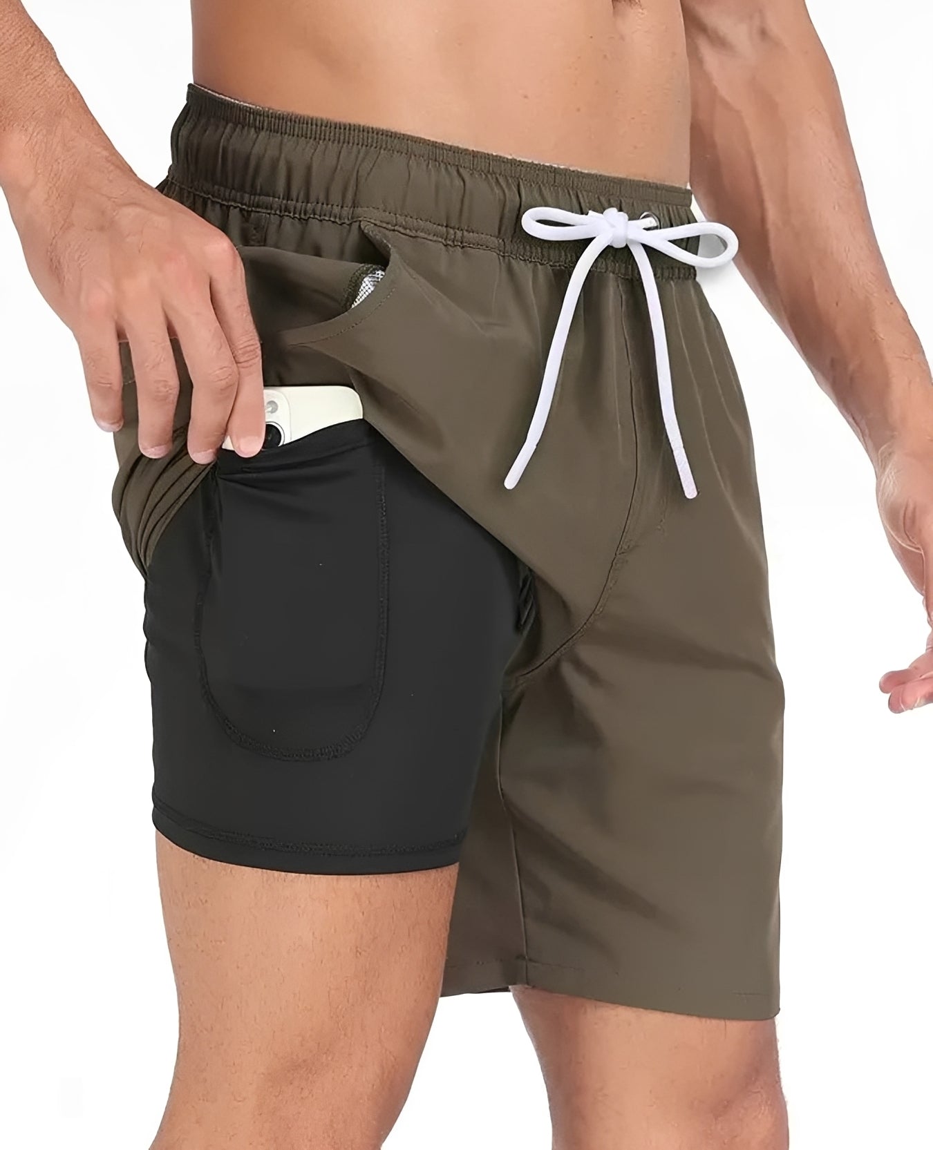 Adam – Bermudas de baño para hombre – Prenda de playa de secado rápido