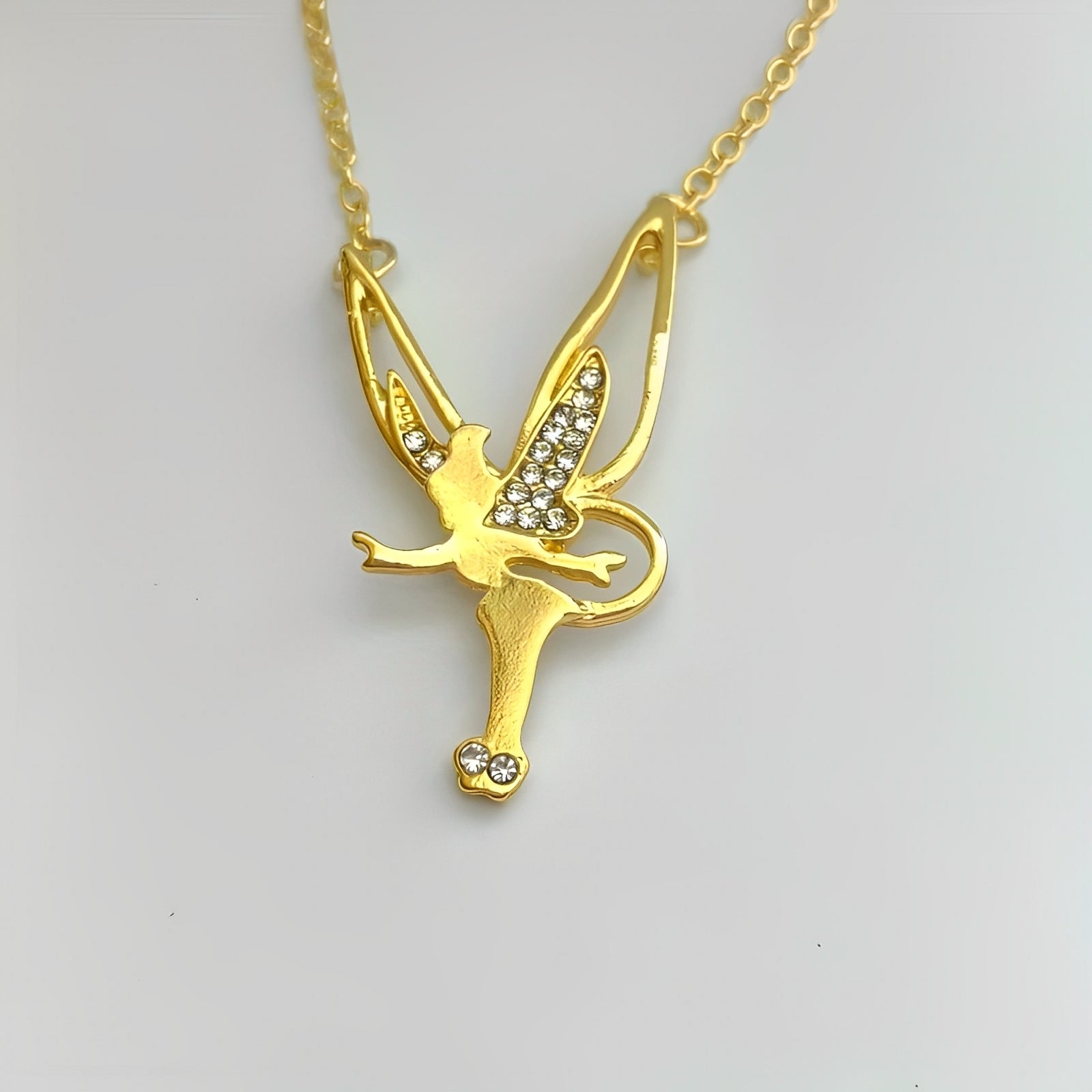 Charlie – Colgante de hada mágica de plata esterlina y oro