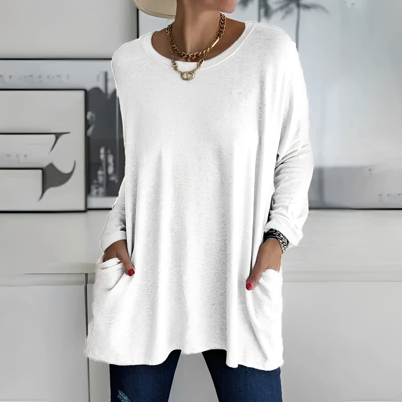 Chantelle - Camisa de Manga Larga con Bolsillos