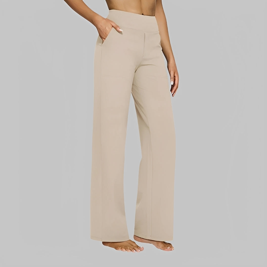Roxanne - Pantalones de Cintura Alta y Elásticos