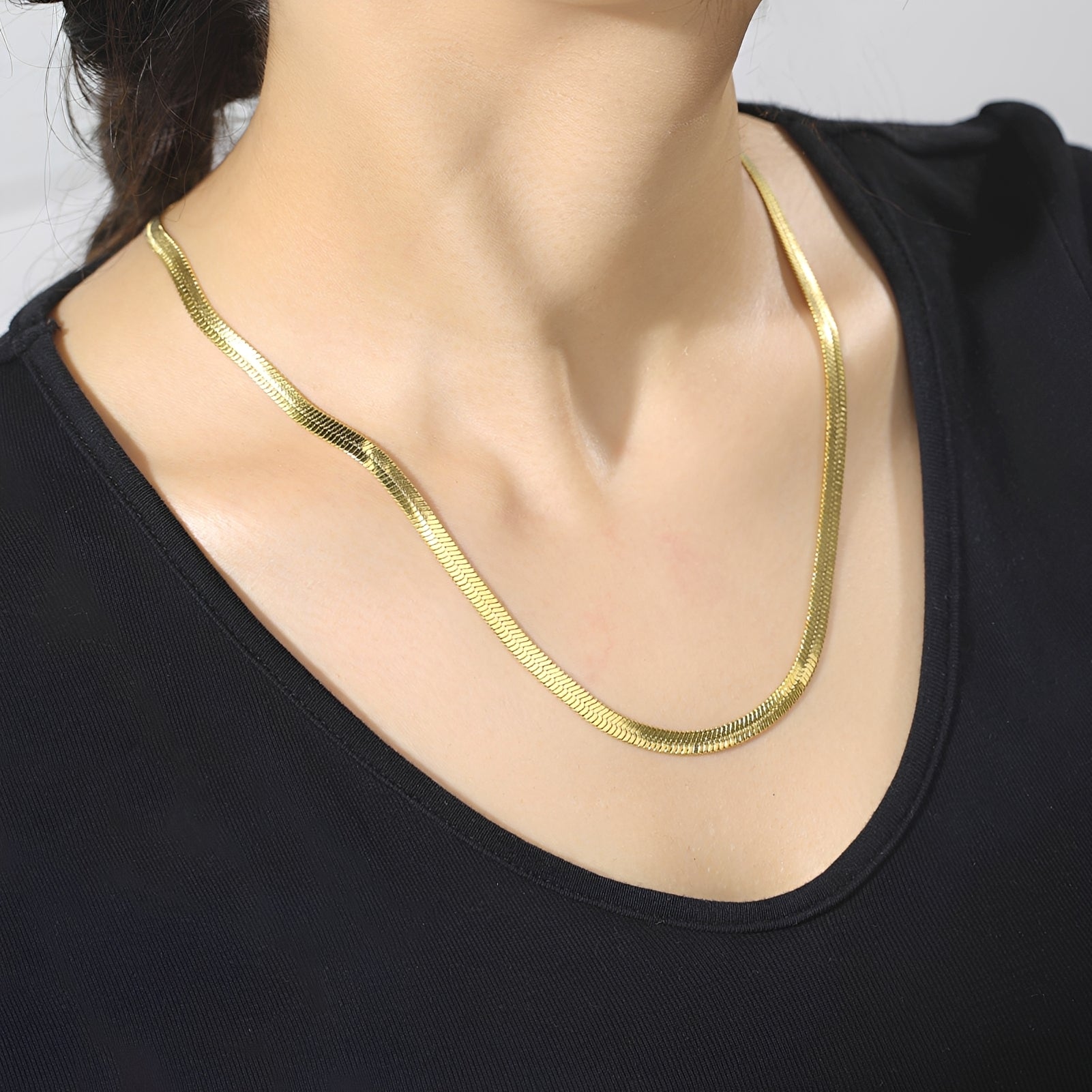 Naomie – Collar choker de cadena serpiente
