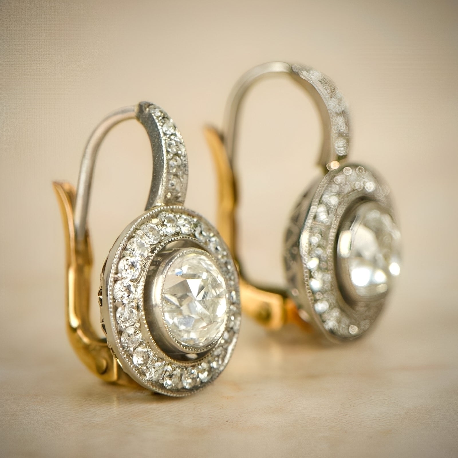 Adele – Pendientes vintage de plata y circonio