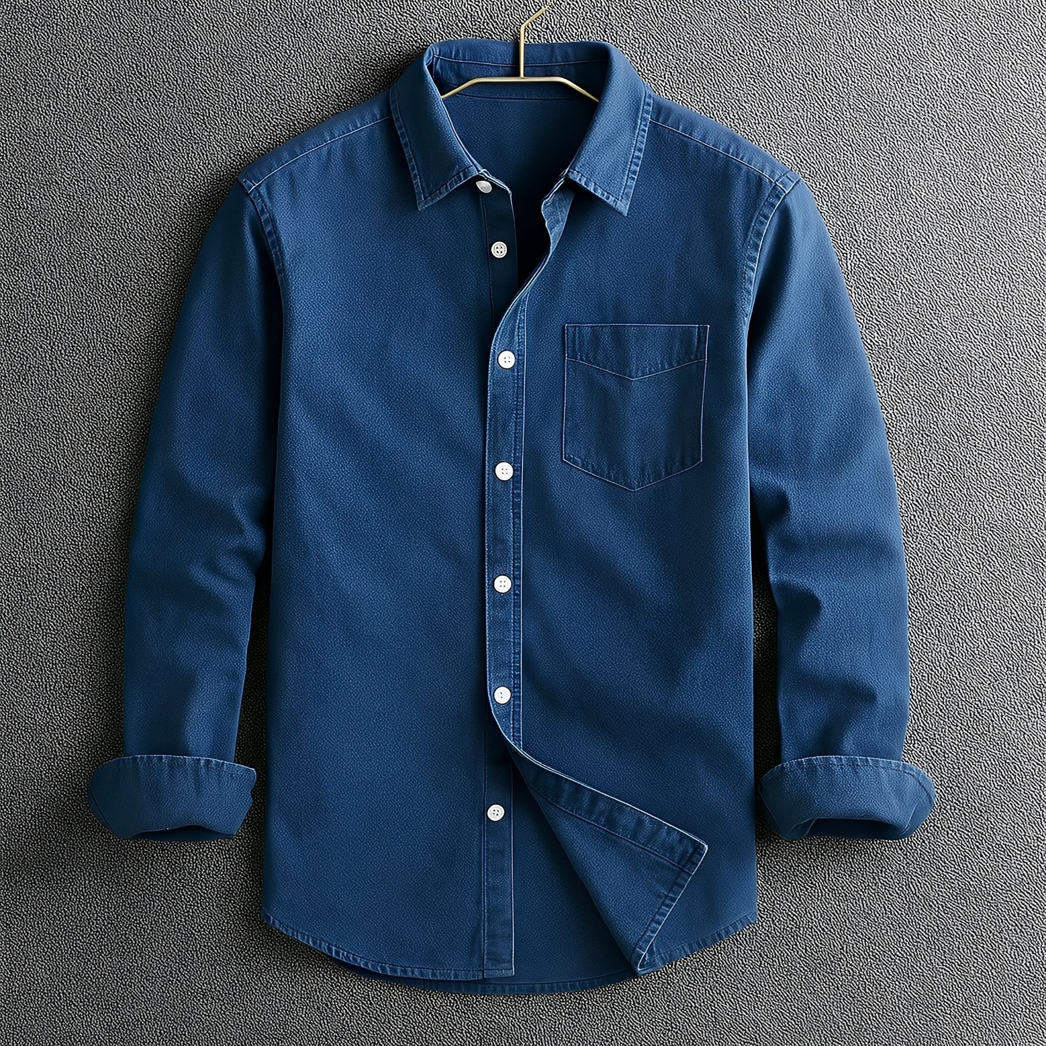 Barton - Camisa Formal de Manga Larga