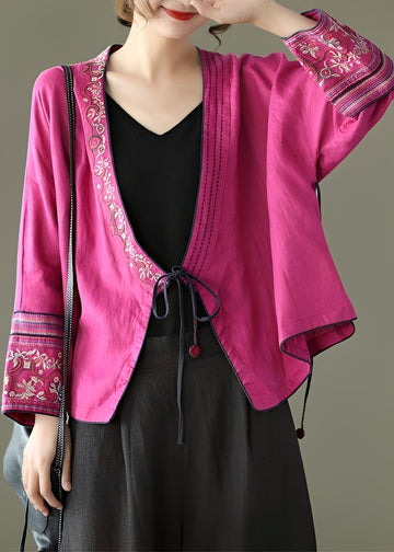 Nastia - Blusa elegante de corte holgado con bordado para damas