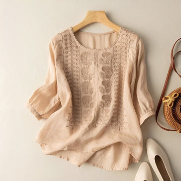 Daniyal - Blusa Suelta con Bordado
