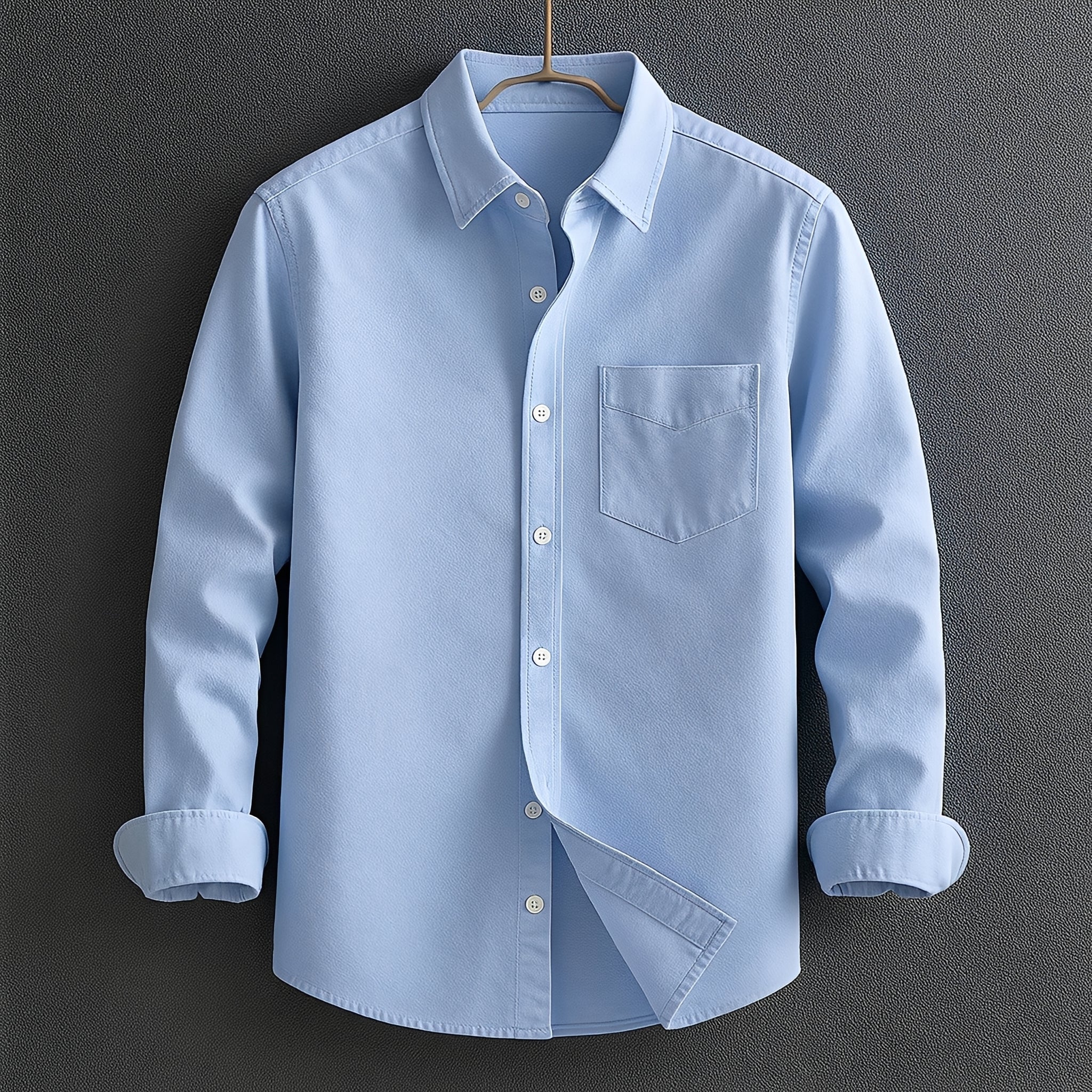 Barton - Camisa Formal de Manga Larga