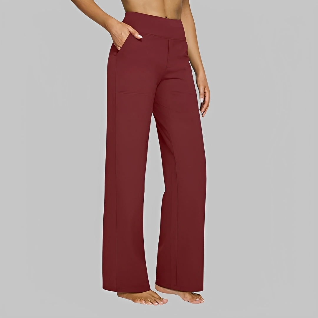 Salma - Pantalones de Tiro Alto Casuales
