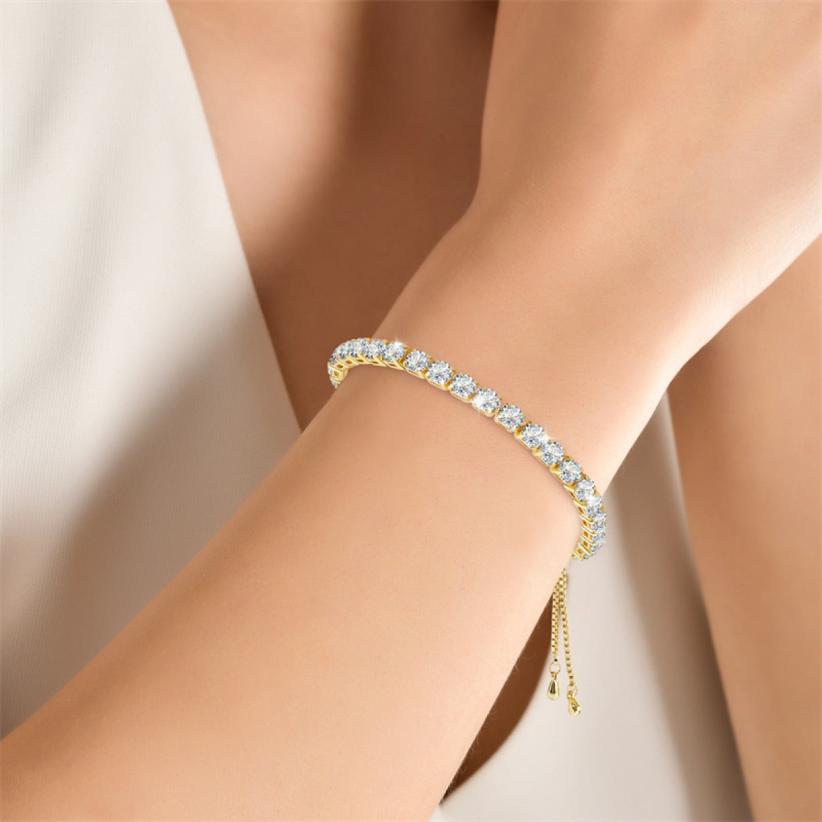 Nami – Pulsera de Tenis Brillante en Ópalo