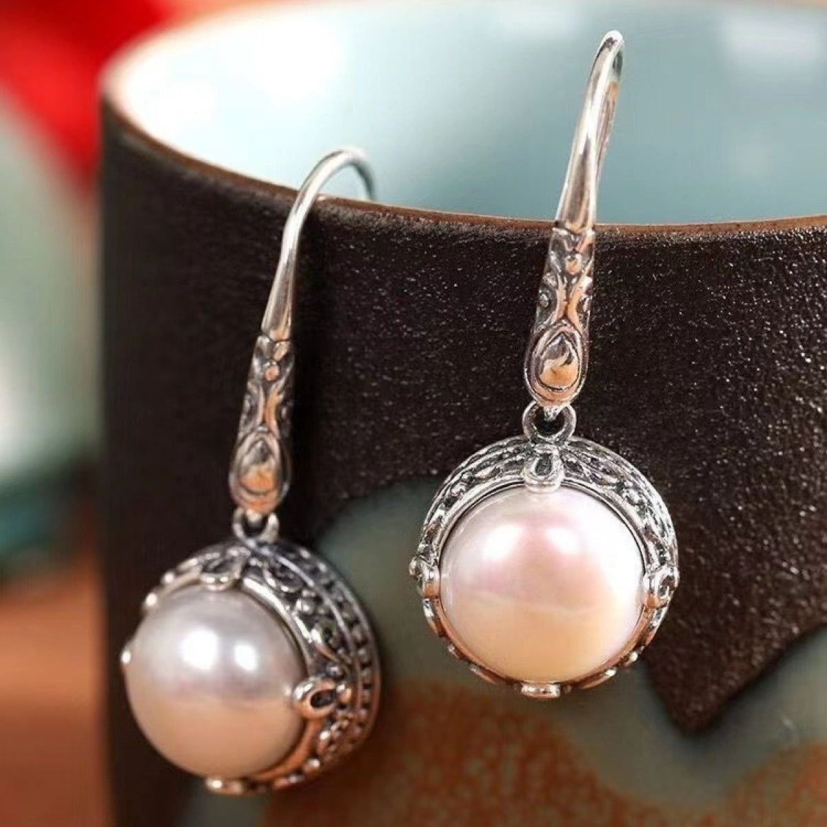 Rosalie – Pendientes de plata y perlas