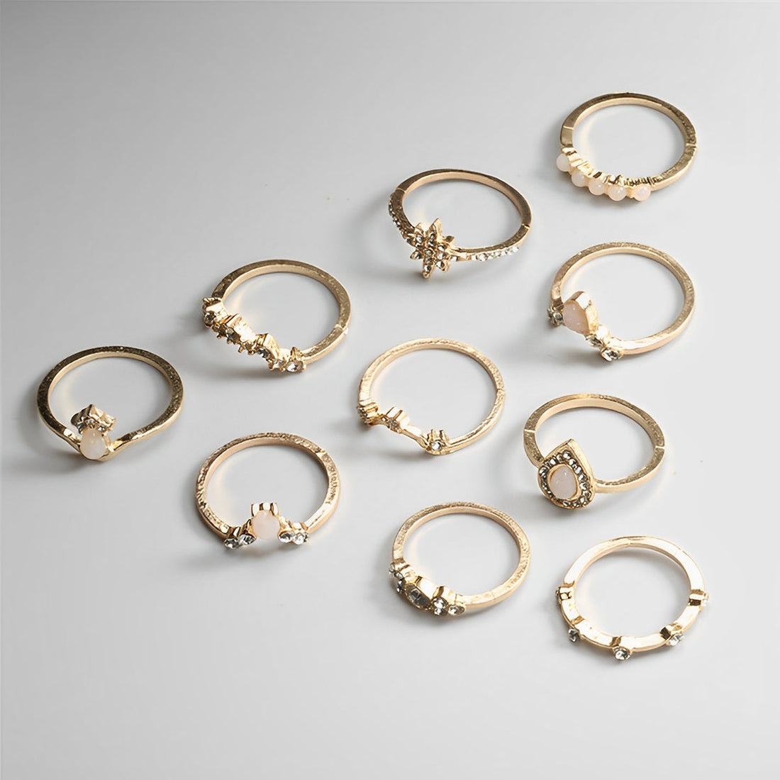 Luna – Paquete premium de 8 a 12 anillos únicos