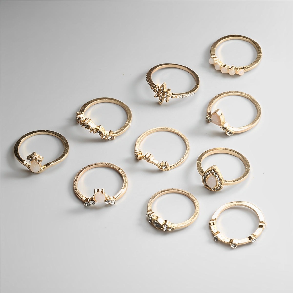 Luna – Paquete premium de 8 a 12 anillos únicos