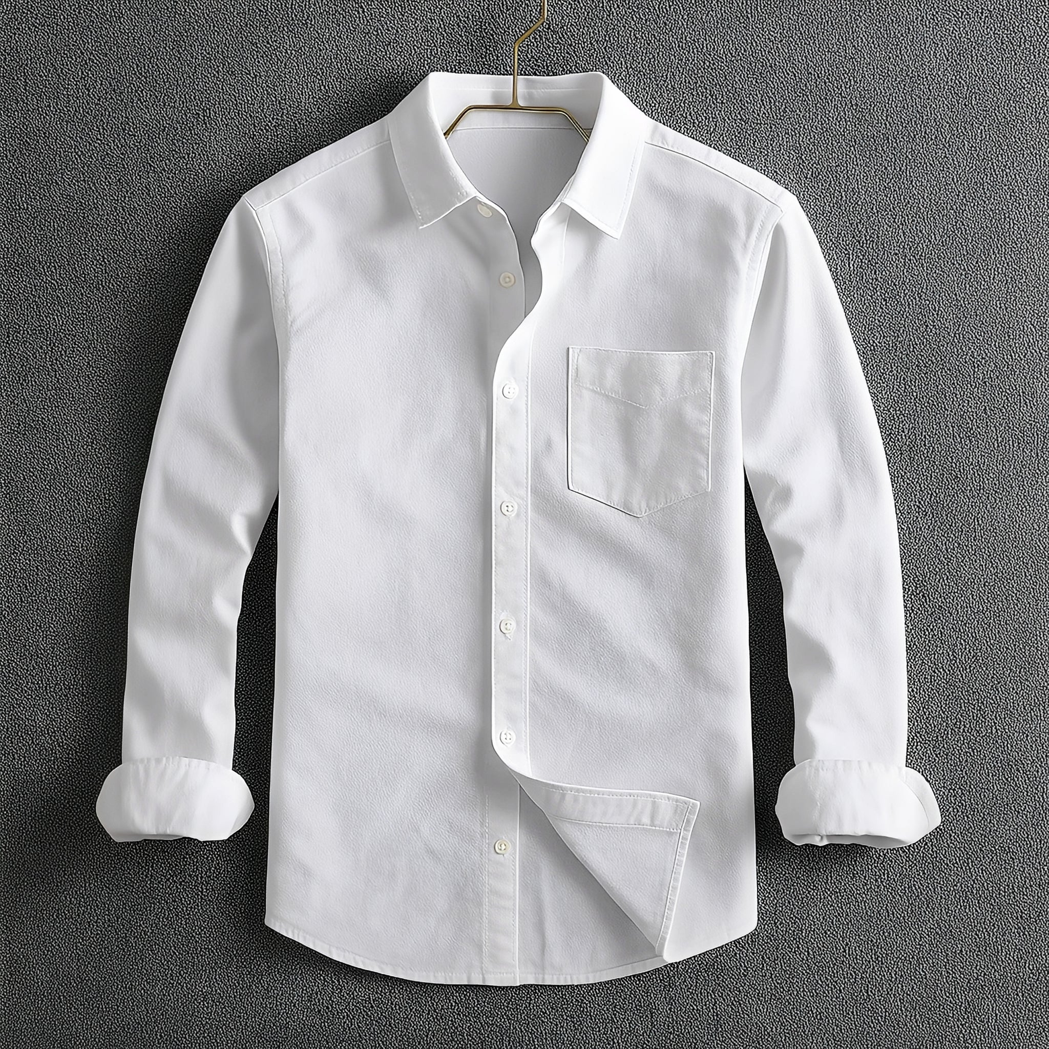 Barton - Camisa Formal de Manga Larga