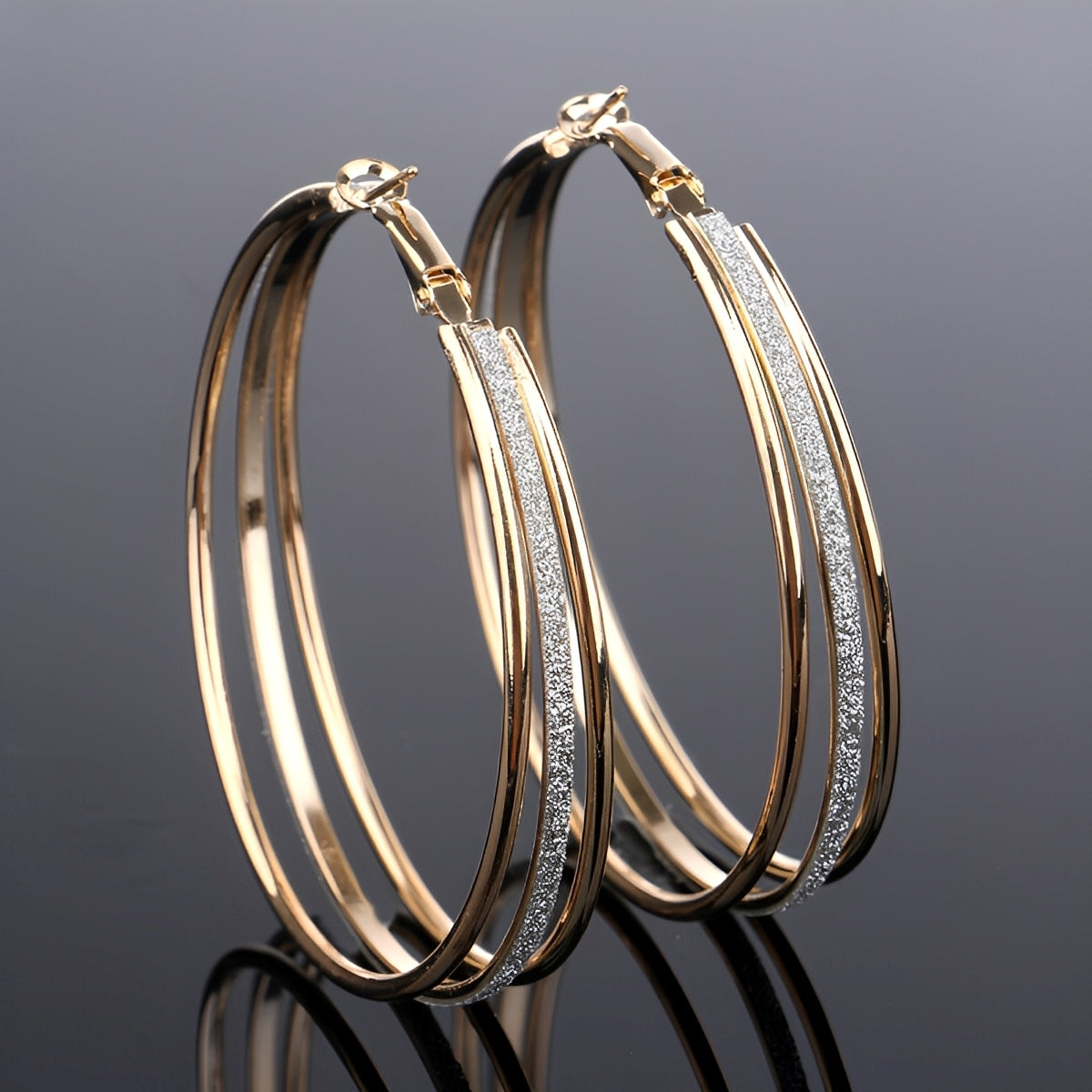 Nori – Pendientes Vintage Baño de Oro y Brillantes