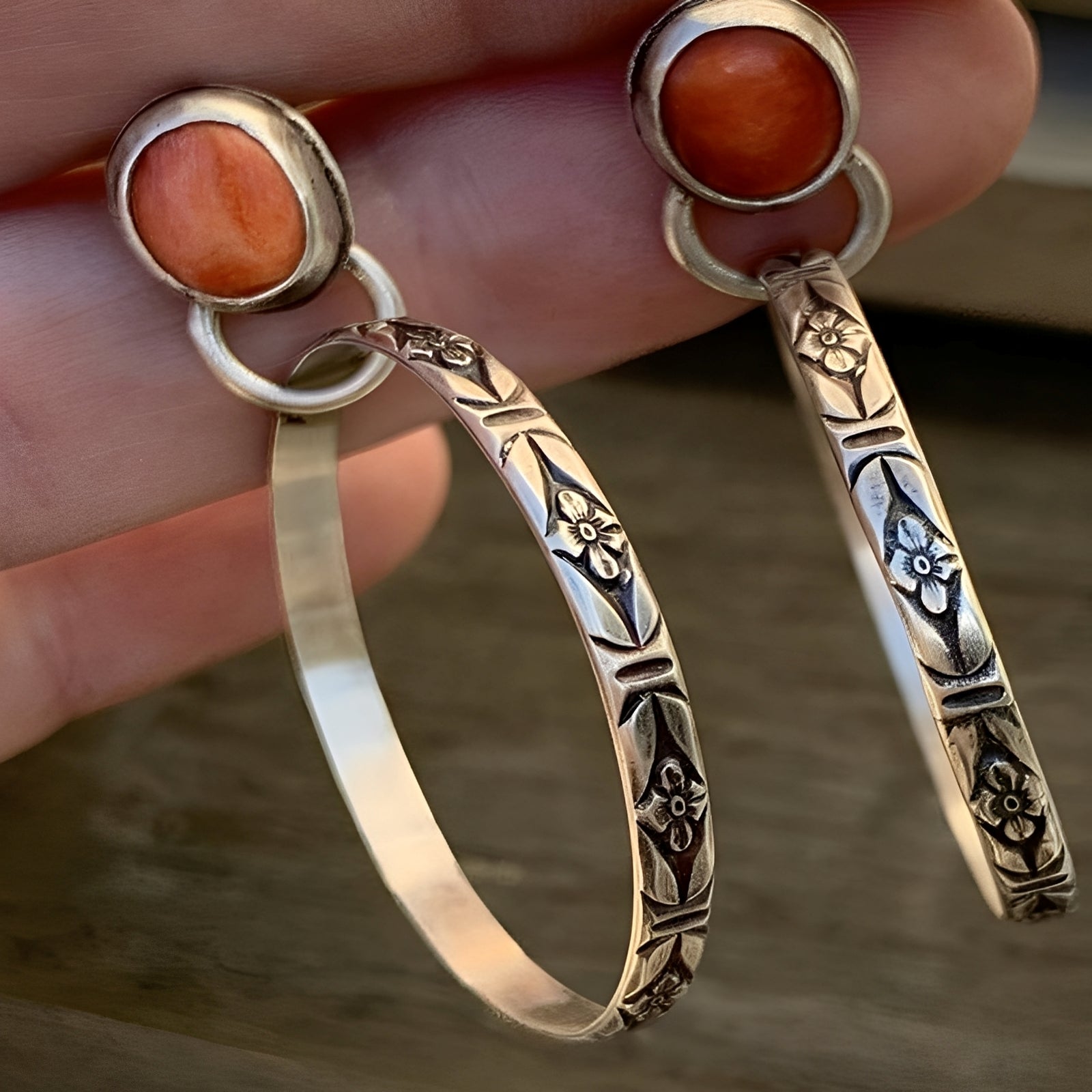 Issa – Pendientes boho vintage con ónice