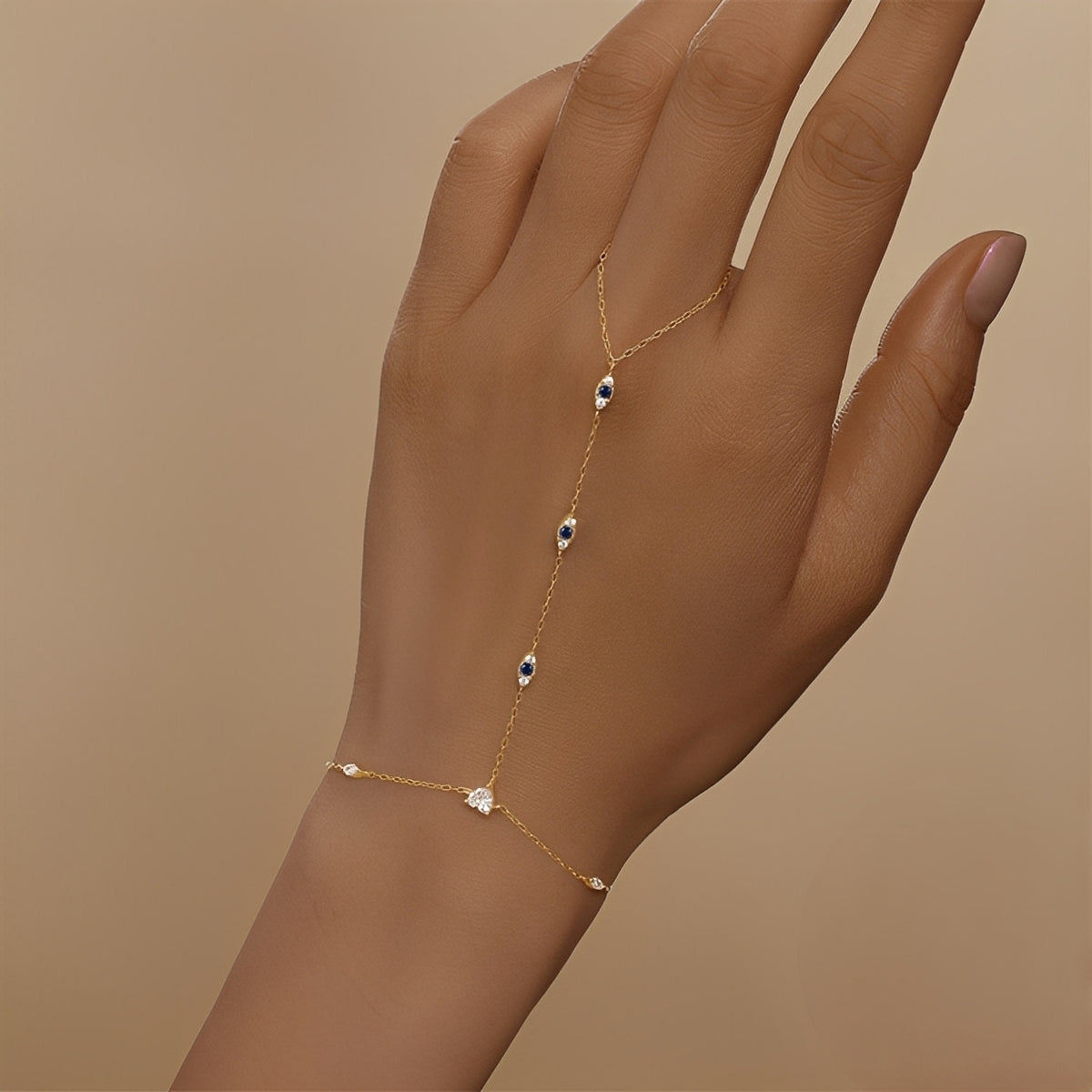 Milley – Pulsera de doble cadena de plata de 925