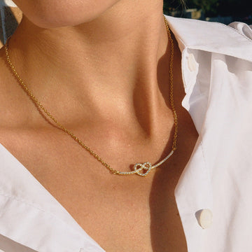 Valeria – Collar de corazón brillante