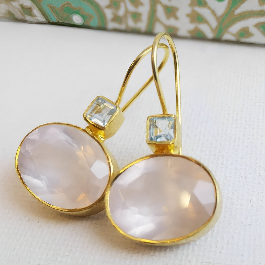 Esmeralda – Pendientes vintage con cristales verdes