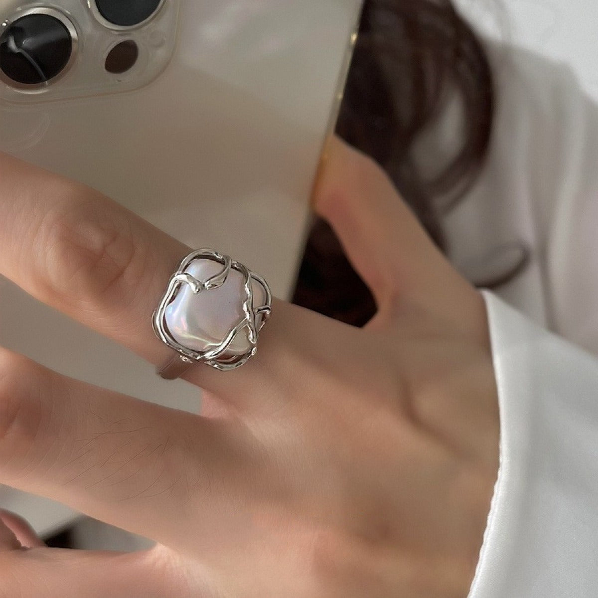 Marian – Anillo de oro con perla