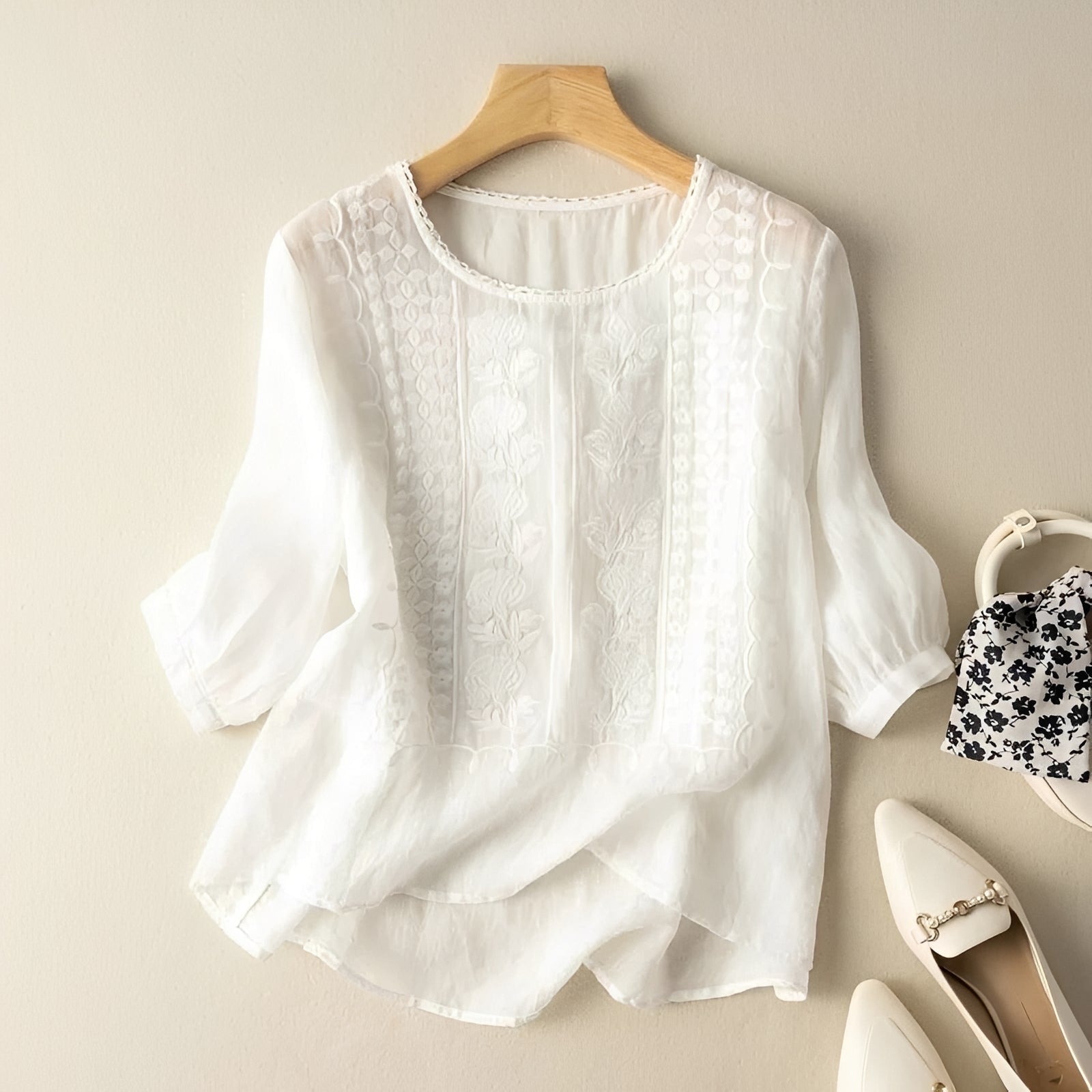 Daniyal - Blusa Suelta con Bordado