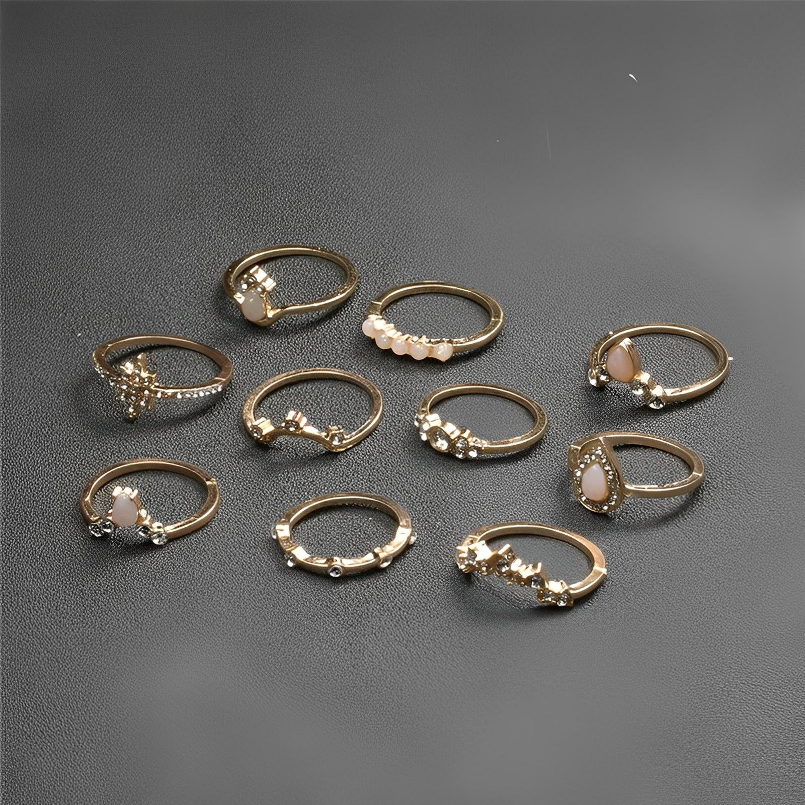 Luna – Paquete premium de 8 a 12 anillos únicos