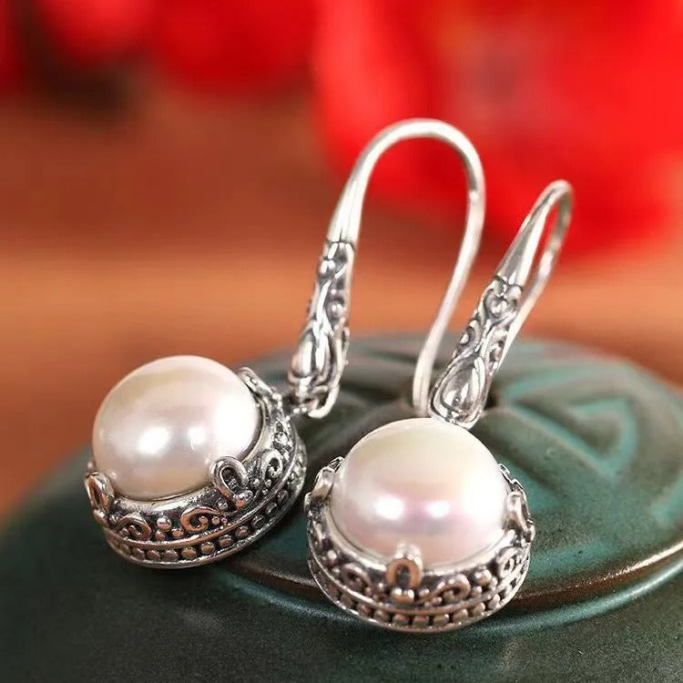 Rosalie – Pendientes de plata y perlas