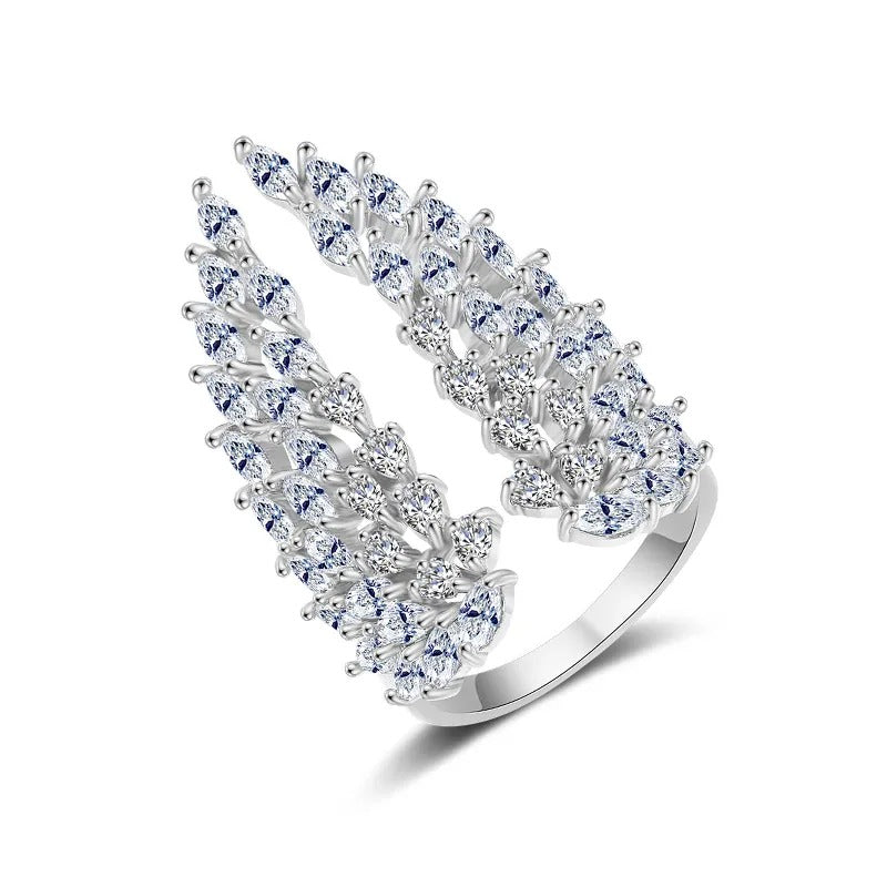 Isaline – Anillo alas de ángel de plata