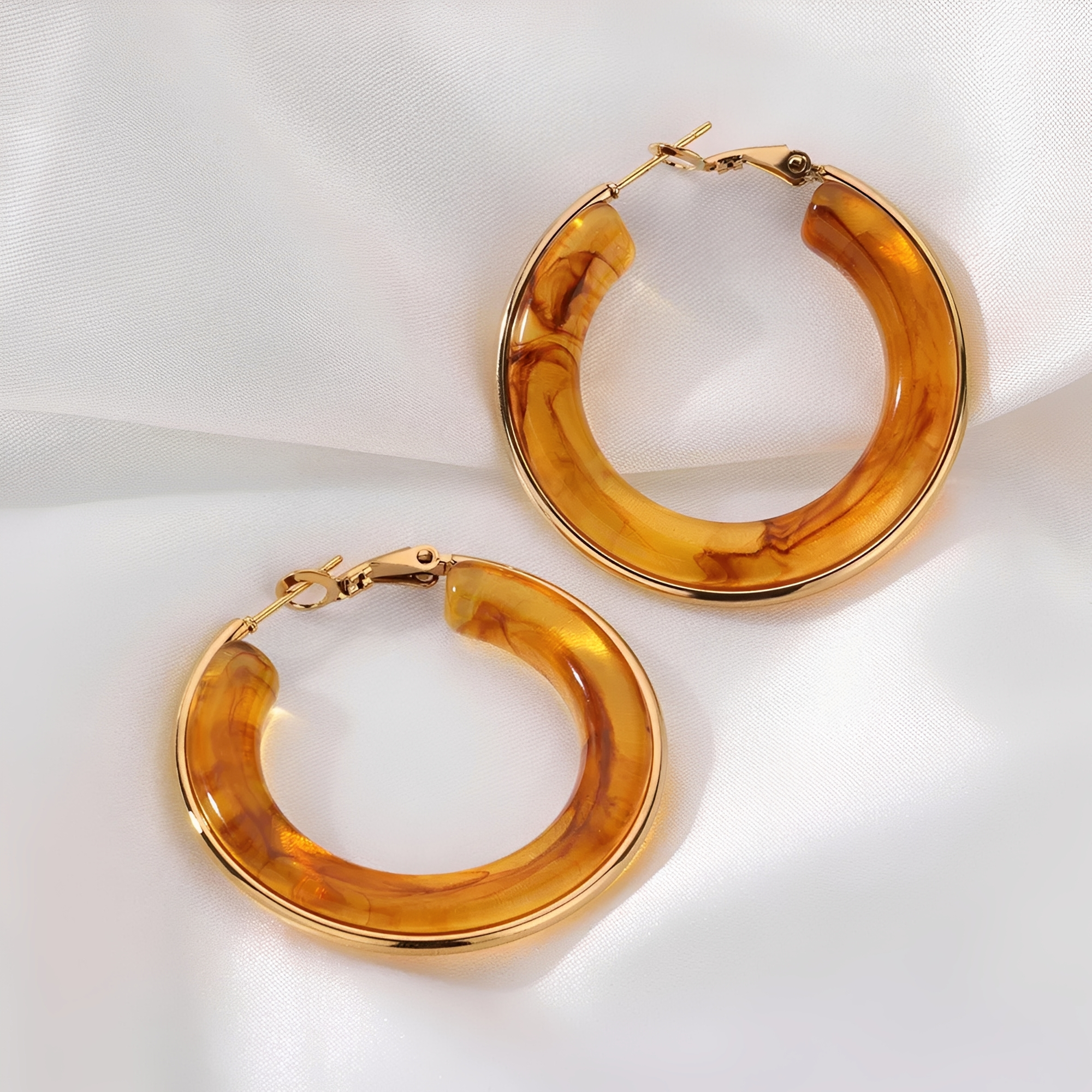 Oreilia – Pendientes de aro de carey