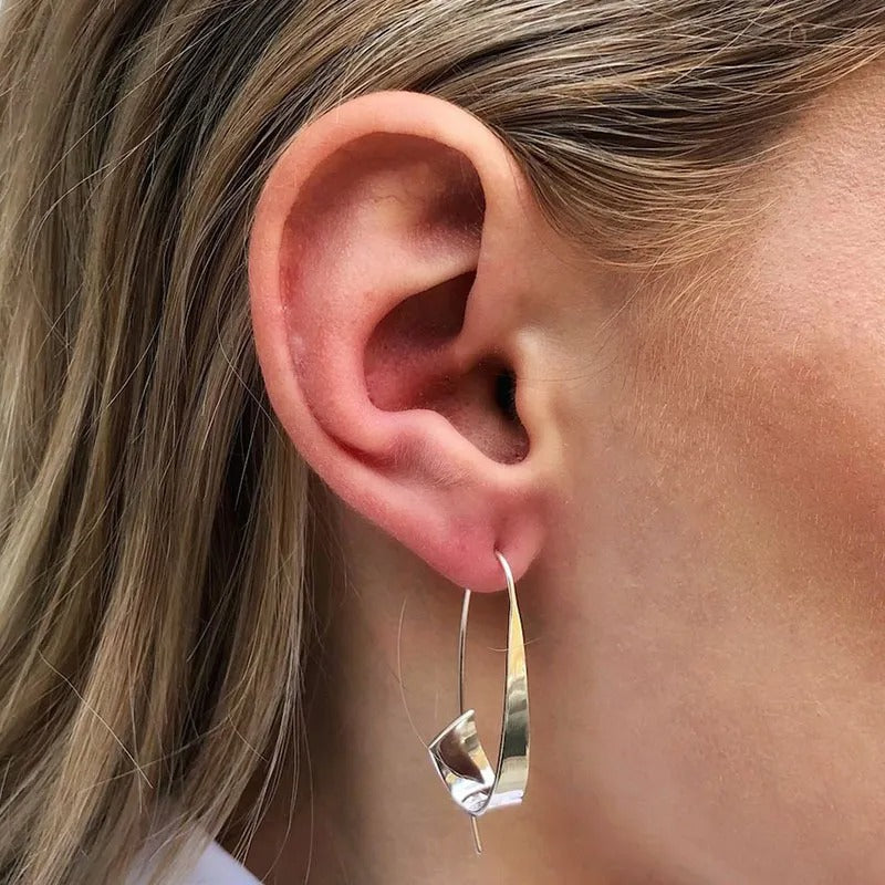 Clea – Pendientes atemporales de oro y plata