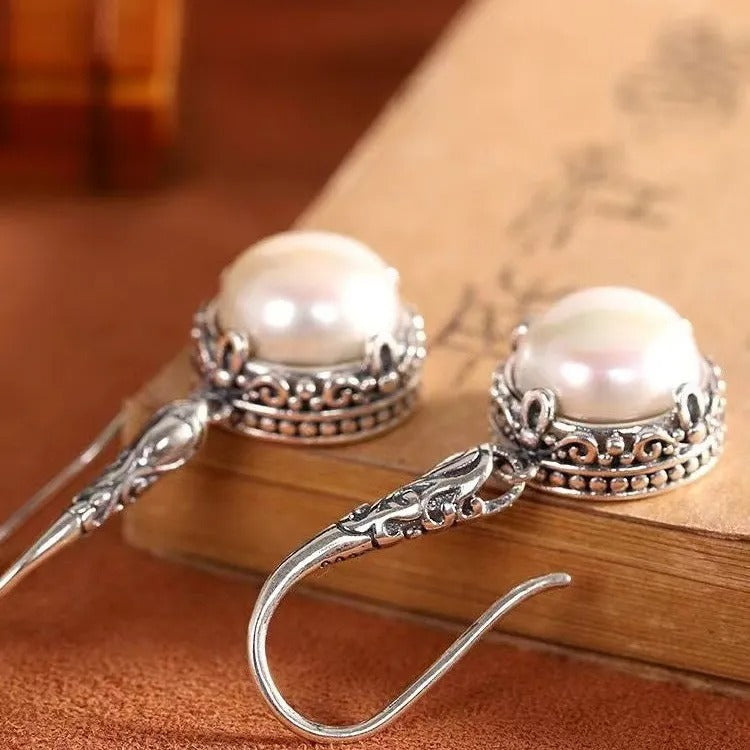 Rosalie – Pendientes de plata y perlas