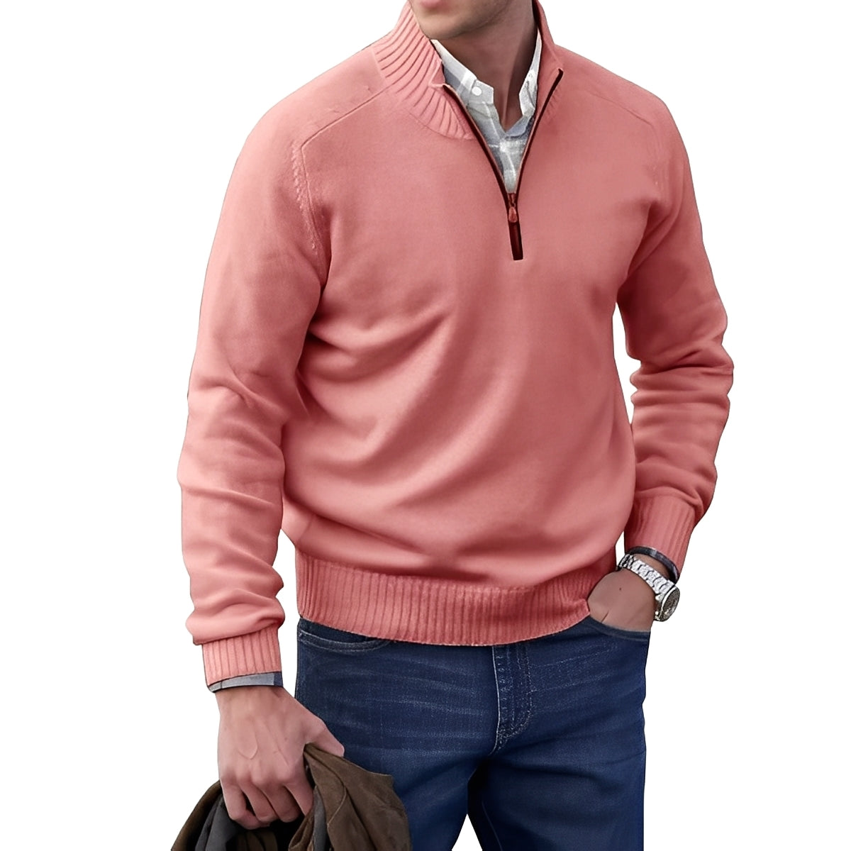 Jeremy - Suéter con cremallera elegante para hombres