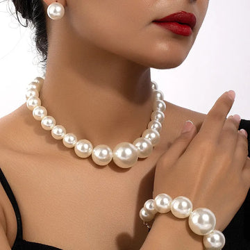 Carla – Conjunto vintage de pendientes, pulsera y collar