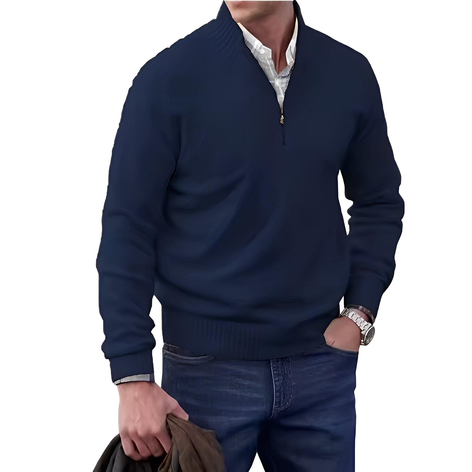 Jeremy - Suéter con cremallera elegante para hombres