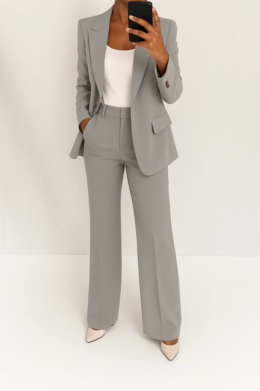 Julie- Elegante conjunto de traje de pantalón para damas