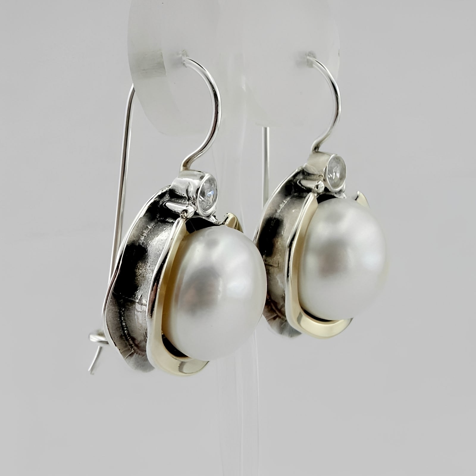 Helena – Pendientes vintage con perlas redondeadas